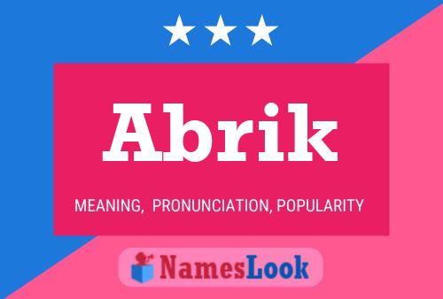 ملصق اسم Abrik