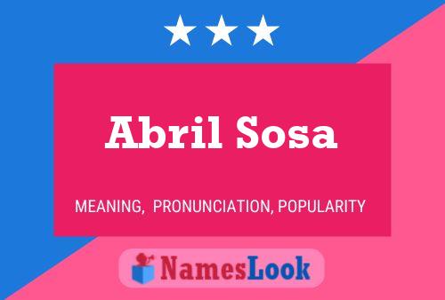 ملصق اسم Abril Sosa