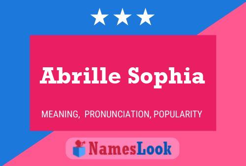 ملصق اسم Abrille Sophia