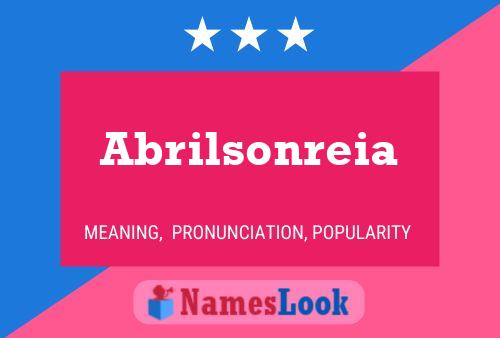 ملصق اسم Abrilsonreia