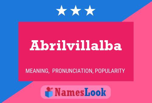 ملصق اسم Abrilvillalba