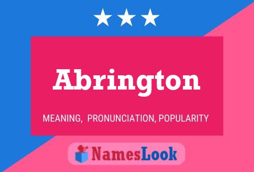 ملصق اسم Abrington