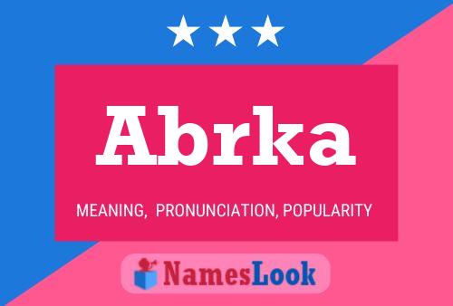 ملصق اسم Abrka