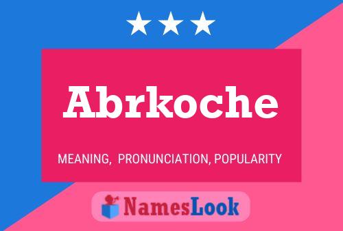 ملصق اسم Abrkoche