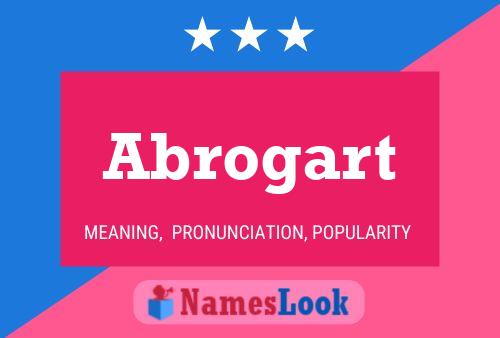 ملصق اسم Abrogart