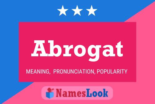 ملصق اسم Abrogat