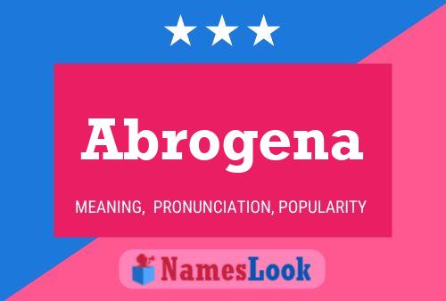 ملصق اسم Abrogena