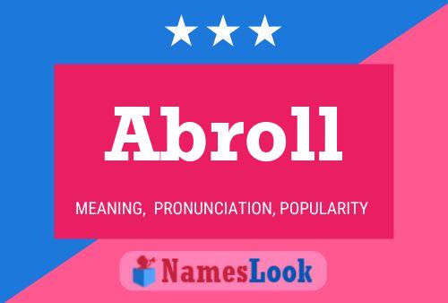 ملصق اسم Abroll