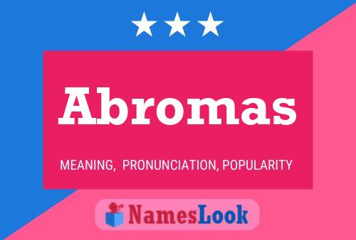 ملصق اسم Abromas