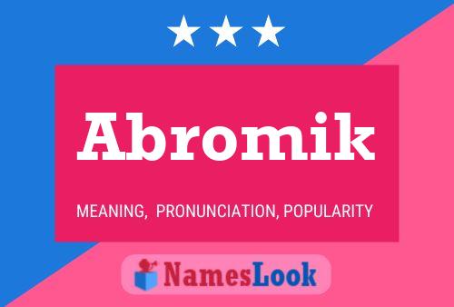 ملصق اسم Abromik