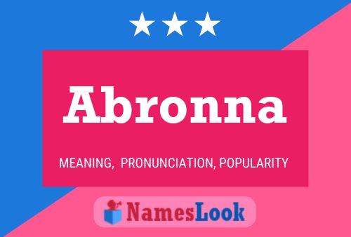 ملصق اسم Abronna