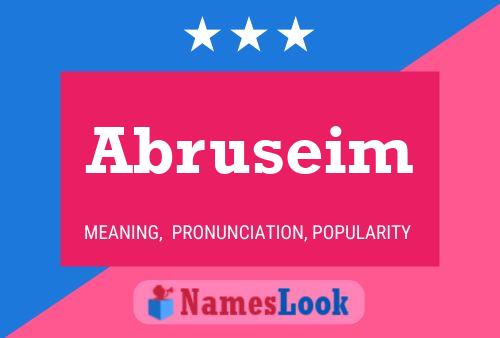 ملصق اسم Abruseim