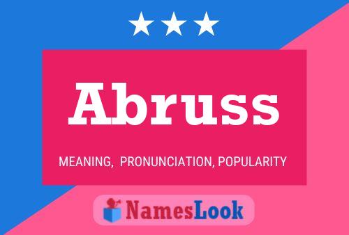 ملصق اسم Abruss