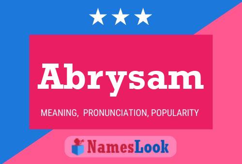 ملصق اسم Abrysam