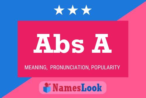 ملصق اسم Abs A