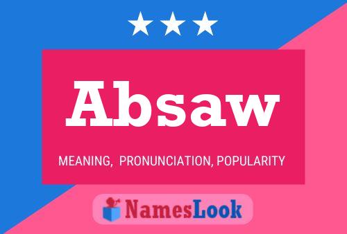 ملصق اسم Absaw