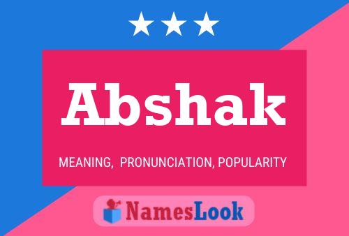 ملصق اسم Abshak