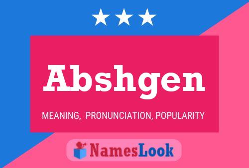 ملصق اسم Abshgen