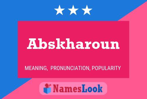 ملصق اسم Abskharoun