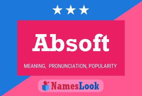 ملصق اسم Absoft