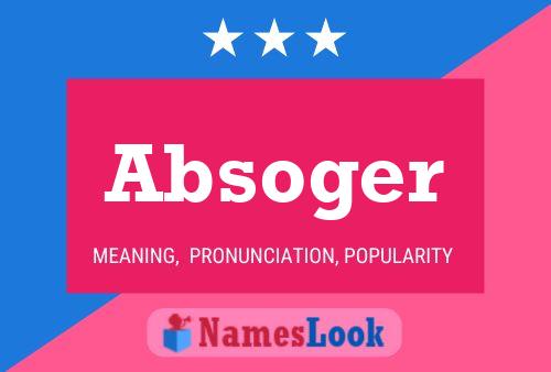 ملصق اسم Absoger