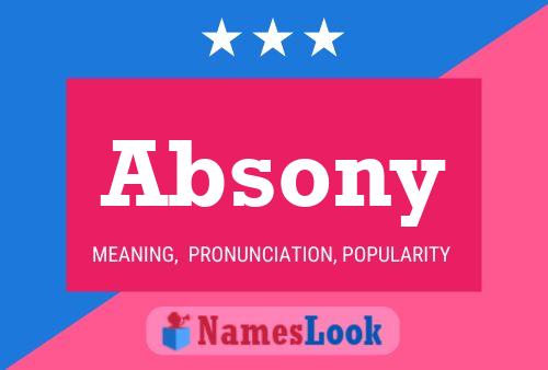 ملصق اسم Absony