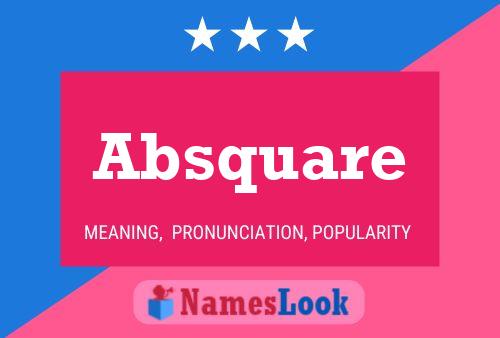 ملصق اسم Absquare