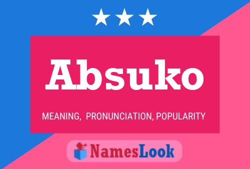 ملصق اسم Absuko