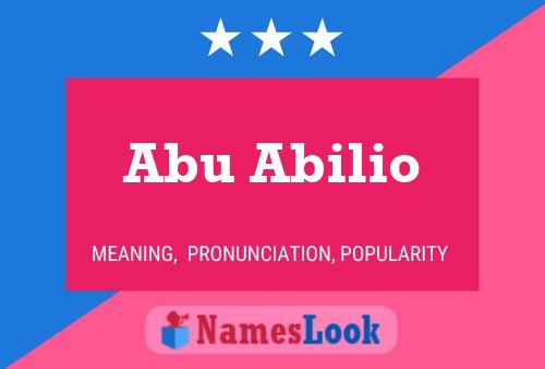 ملصق اسم Abu Abilio