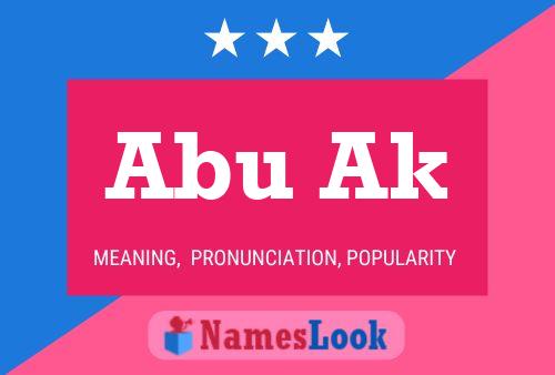 ملصق اسم Abu Ak