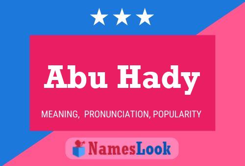 ملصق اسم Abu Hady