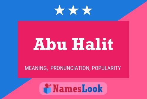 ملصق اسم Abu Halit