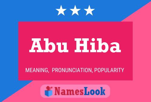 ملصق اسم Abu Hiba