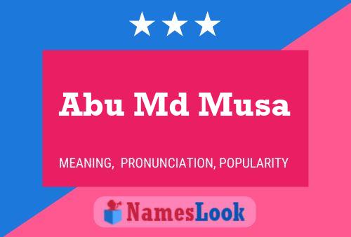 ملصق اسم Abu Md Musa