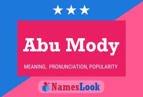 ملصق اسم Abu Mody