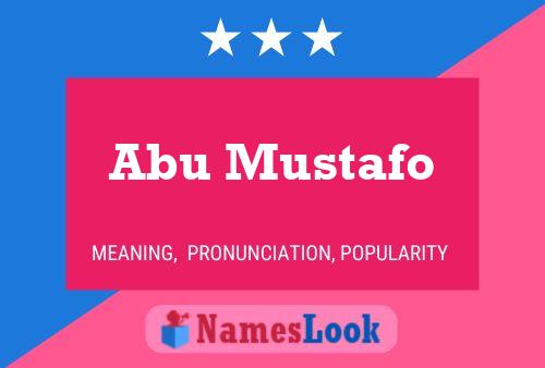 ملصق اسم Abu Mustafo