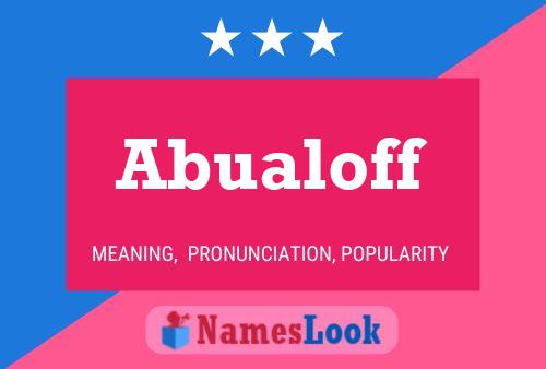 ملصق اسم Abualoff