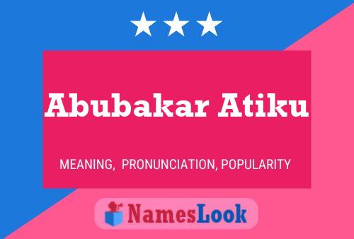 ملصق اسم Abubakar Atiku