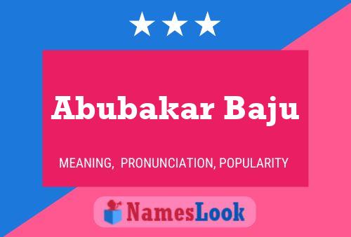 ملصق اسم Abubakar Baju