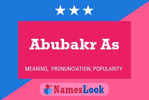 ملصق اسم Abubakr As