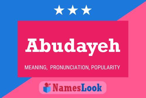 ملصق اسم Abudayeh