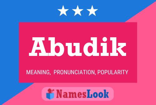 ملصق اسم Abudik