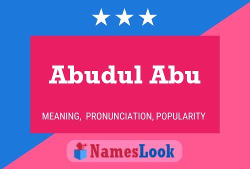 ملصق اسم Abudul Abu