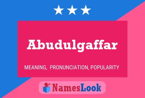 ملصق اسم Abudulgaffar