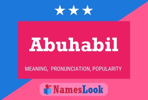 ملصق اسم Abuhabil