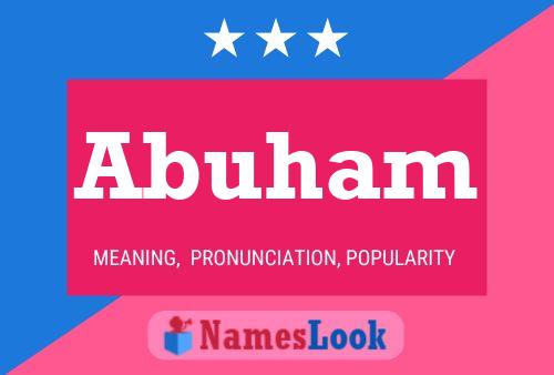 ملصق اسم Abuham