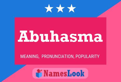 ملصق اسم Abuhasma