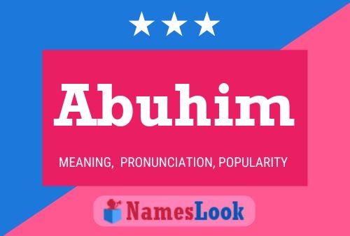 ملصق اسم Abuhim