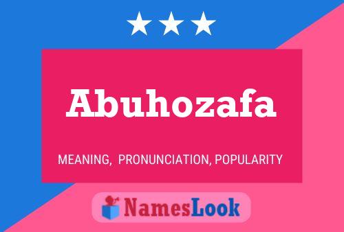 ملصق اسم Abuhozafa