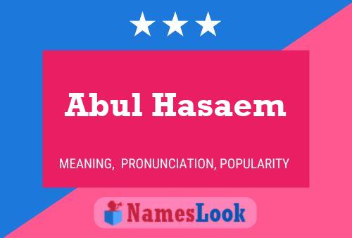 ملصق اسم Abul Hasaem